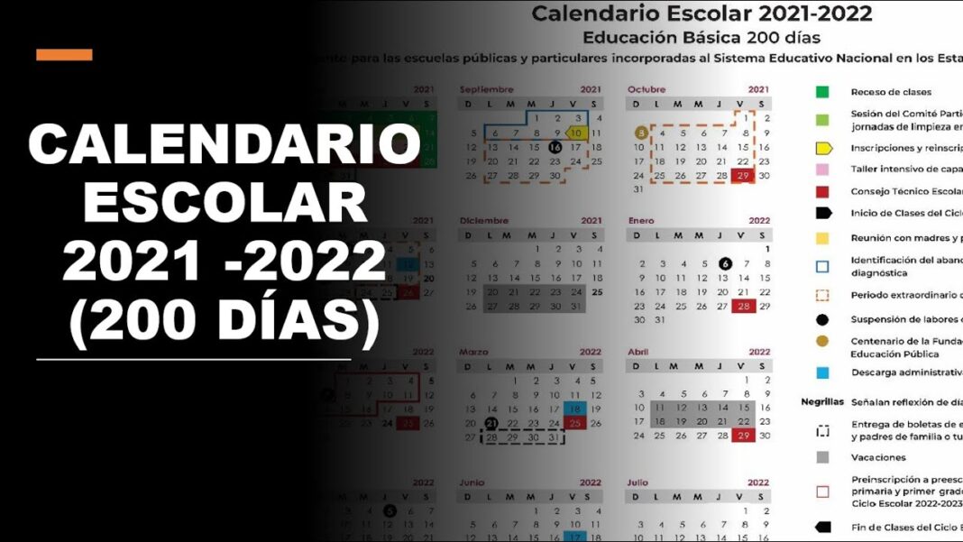 Publica Sep Calendario Escolar 2021 2022 Para Educación Básica Estado 